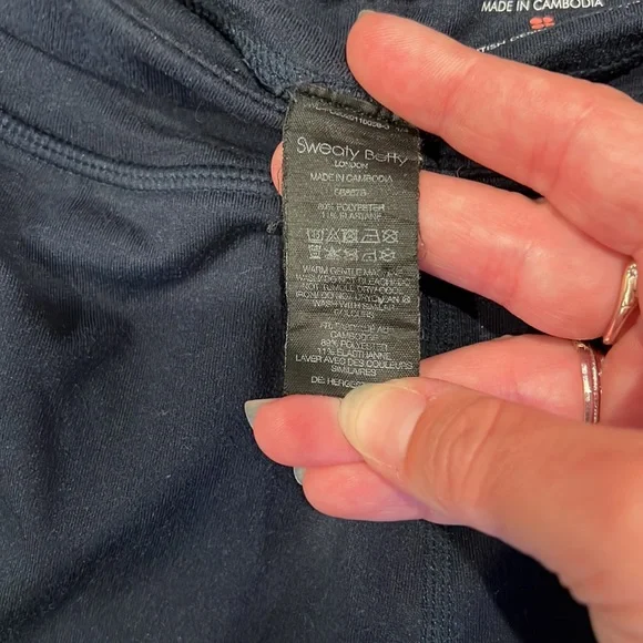 Sweaty Betty Navy Gary Cropped Jogger Sweatpants - Picture 7 of 7